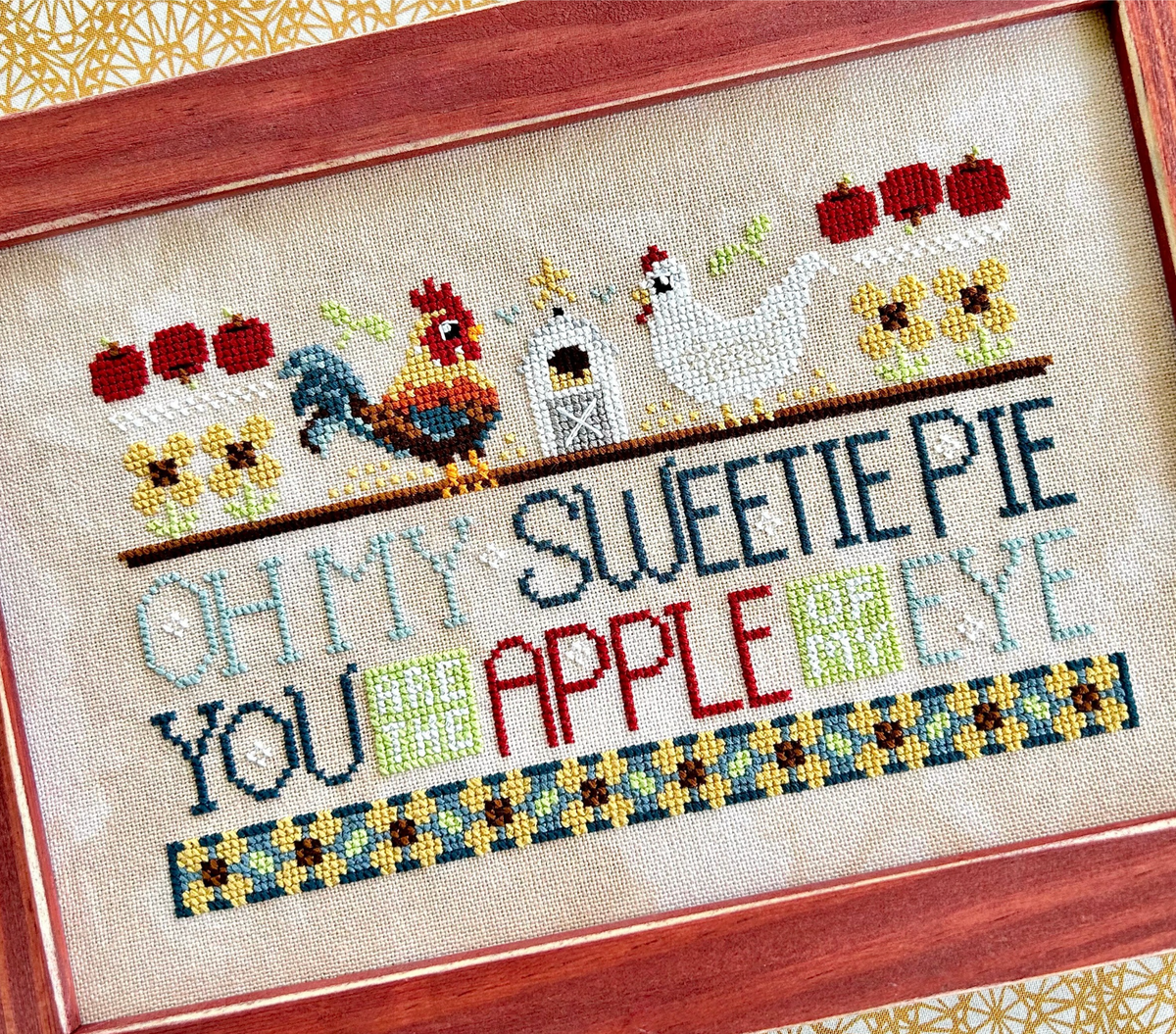 WordyBirds: September Cross Stitch by Sweet Wing Studio - Paper Pattern