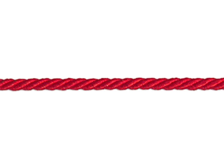3 Ply Twist Cord, 1/8 inch - Red