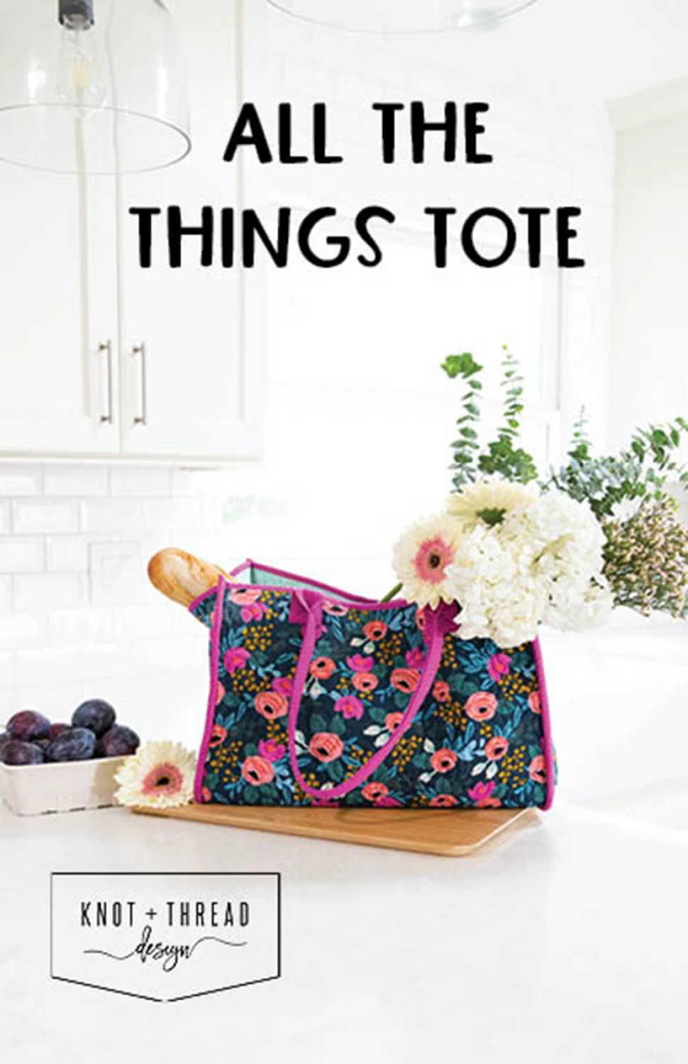 All the Things Tote Quilt Pattern by Knot + Thread Designs - Paper Pattern