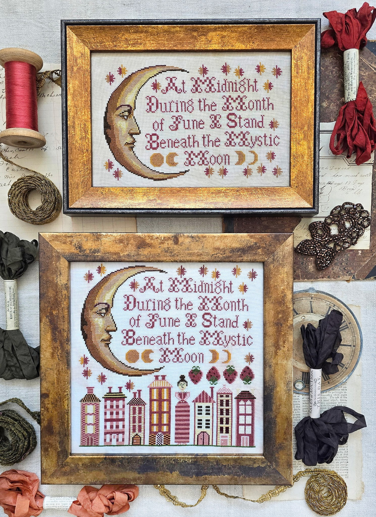 Mystic Moon Cross Stitch by Kathy Barrick - Paper Pattern