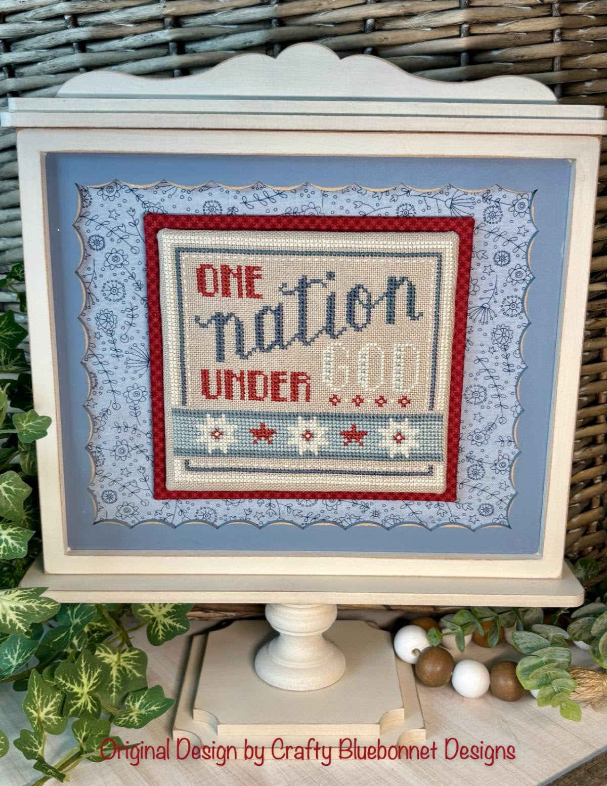 One Nation Cross Stitch by Crafty Bluebonnet - Paper Pattern