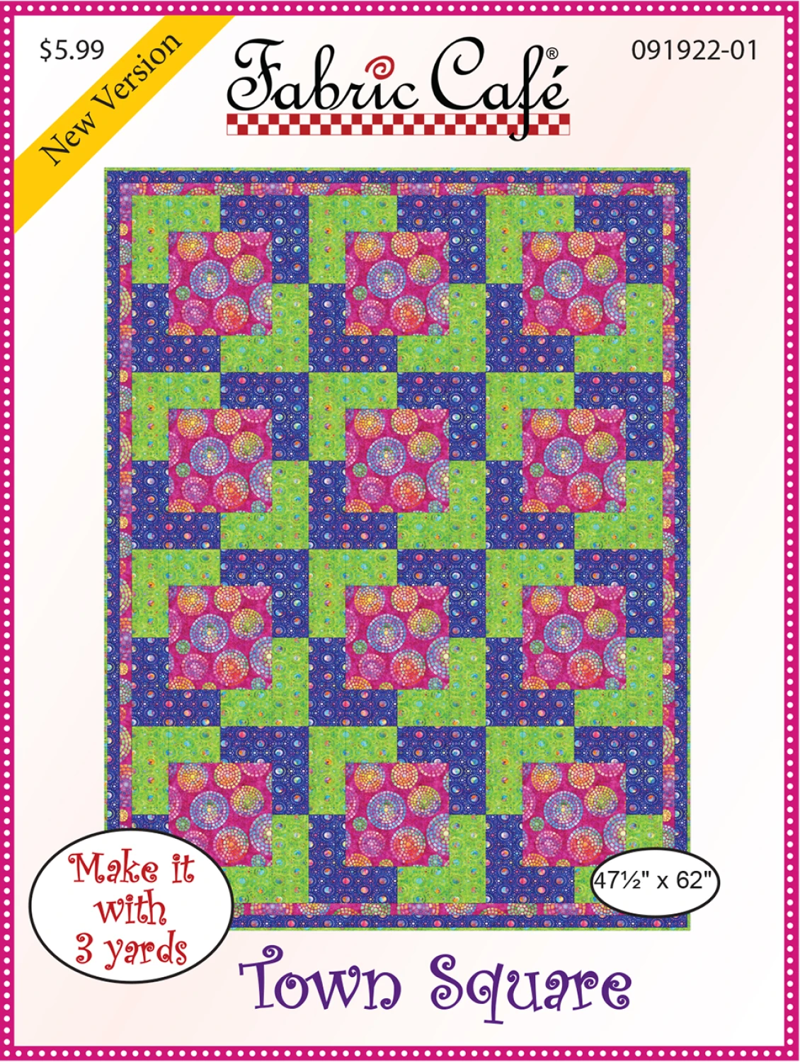 Town Square Quilt Pattern by Fabric Cafe - Paper Pattern