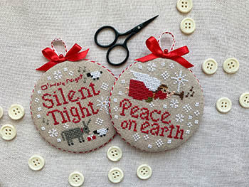 Joyful Christmas Ornaments by Stitches By Ethel - Paper Pattern