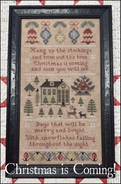 Christmas is Coming Cross Stitch by Scarlett House - Paper Pattern