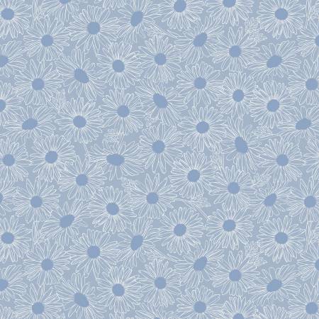 Front Porch | 54862-5 | Powder Blue Daisy