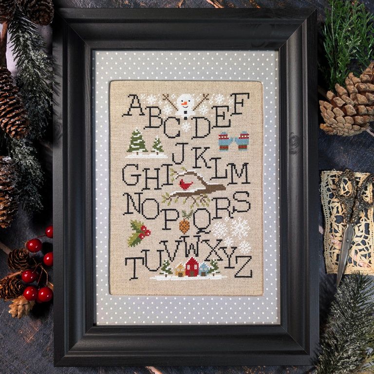 Pre-Order - Winter Sampler Cross Stitch by Puntini Puntini - Paper Pattern