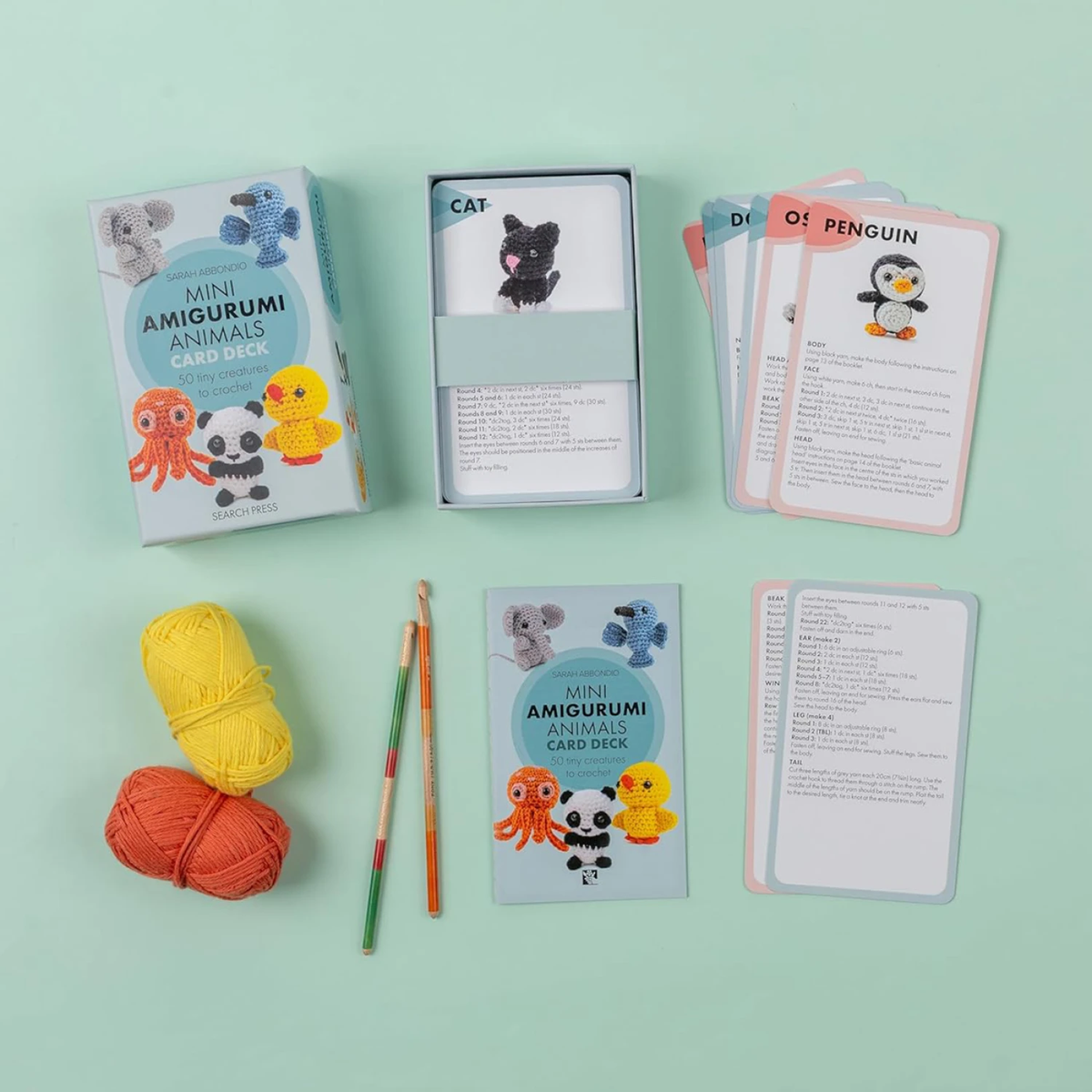 Mini Amigurumi Animals Card Deck