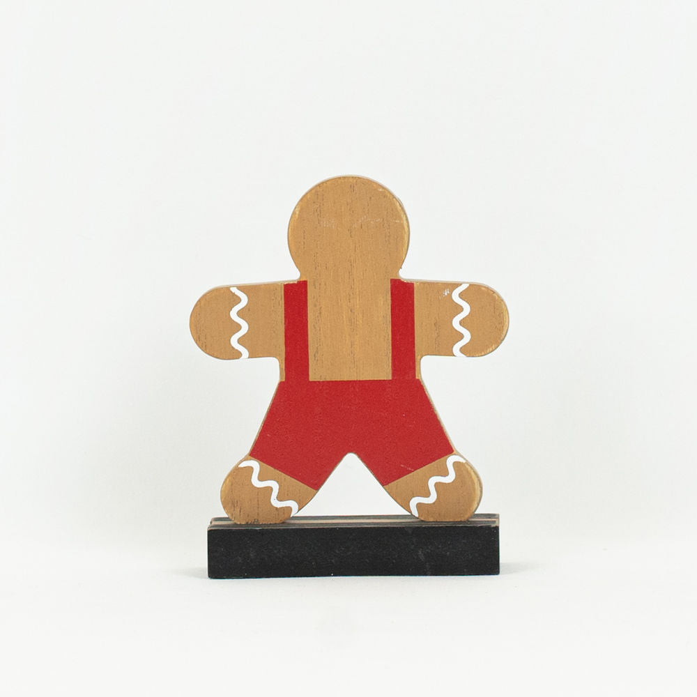 Ginger Boy | Believe In Kindness Collection | 4x5x1 wood cutout gingerbread on base | 70982