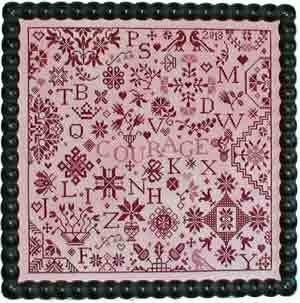 Simple Gifts: Courage Cross Stitch by Praiseworthy Stitches - Paper Pattern