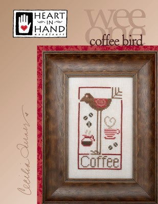 Coffee Bird Cross Stitch by Heart in Hand Paper Pattern