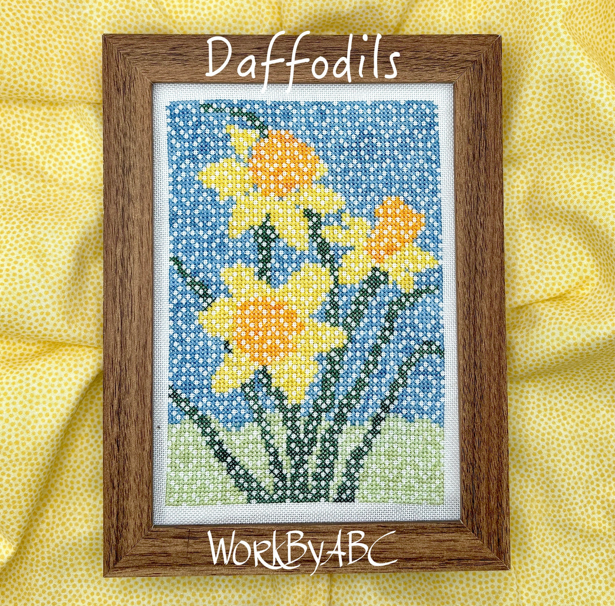 Pre-Order - Daffodils Cross Stitch by Works By ABC - Paper Pattern