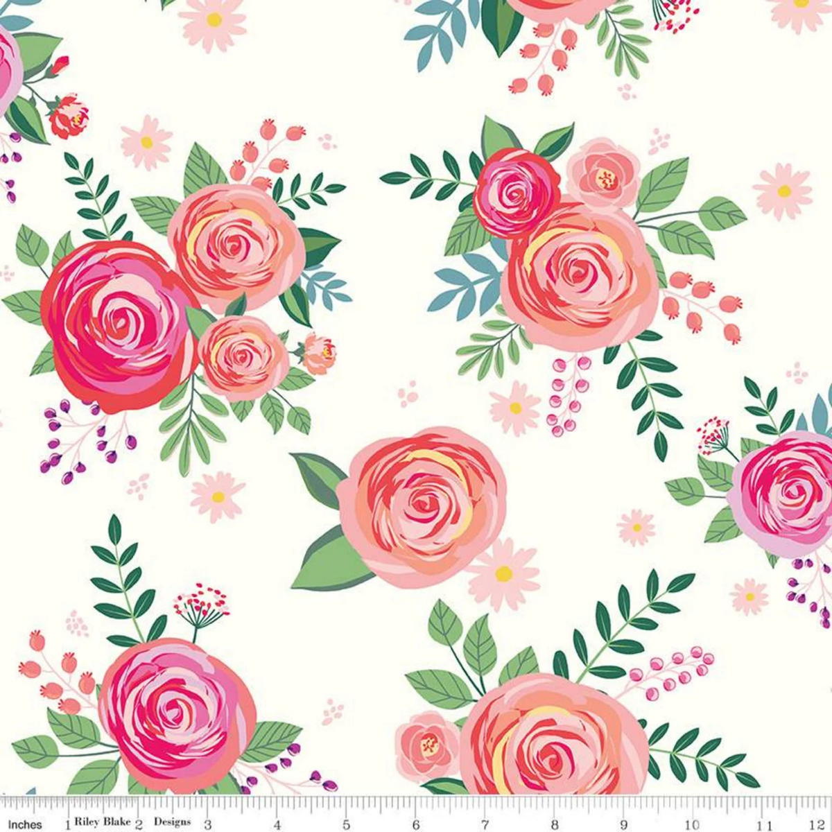 Poppy & Posey | C10580 | Florals - Cloud