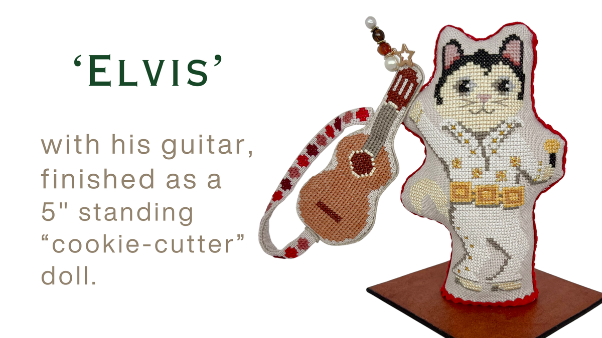 Pre-Order - Elvis Cross Stitch by December Stitches - Paper Pattern