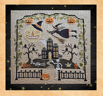 Hazel's Halloween Cross Stitch by Waxing Moon Designs - Paper Pattern