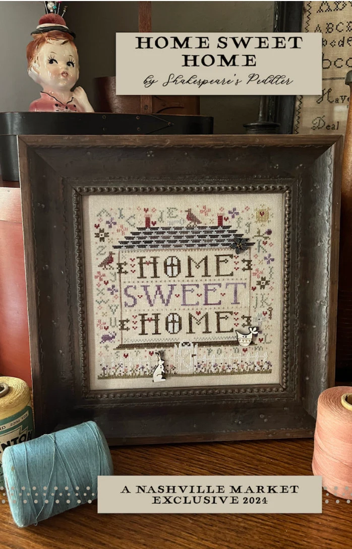 Home Sweet Home Cross Stitch by Shakespeare&#39;s Peddler - Paper Pattern