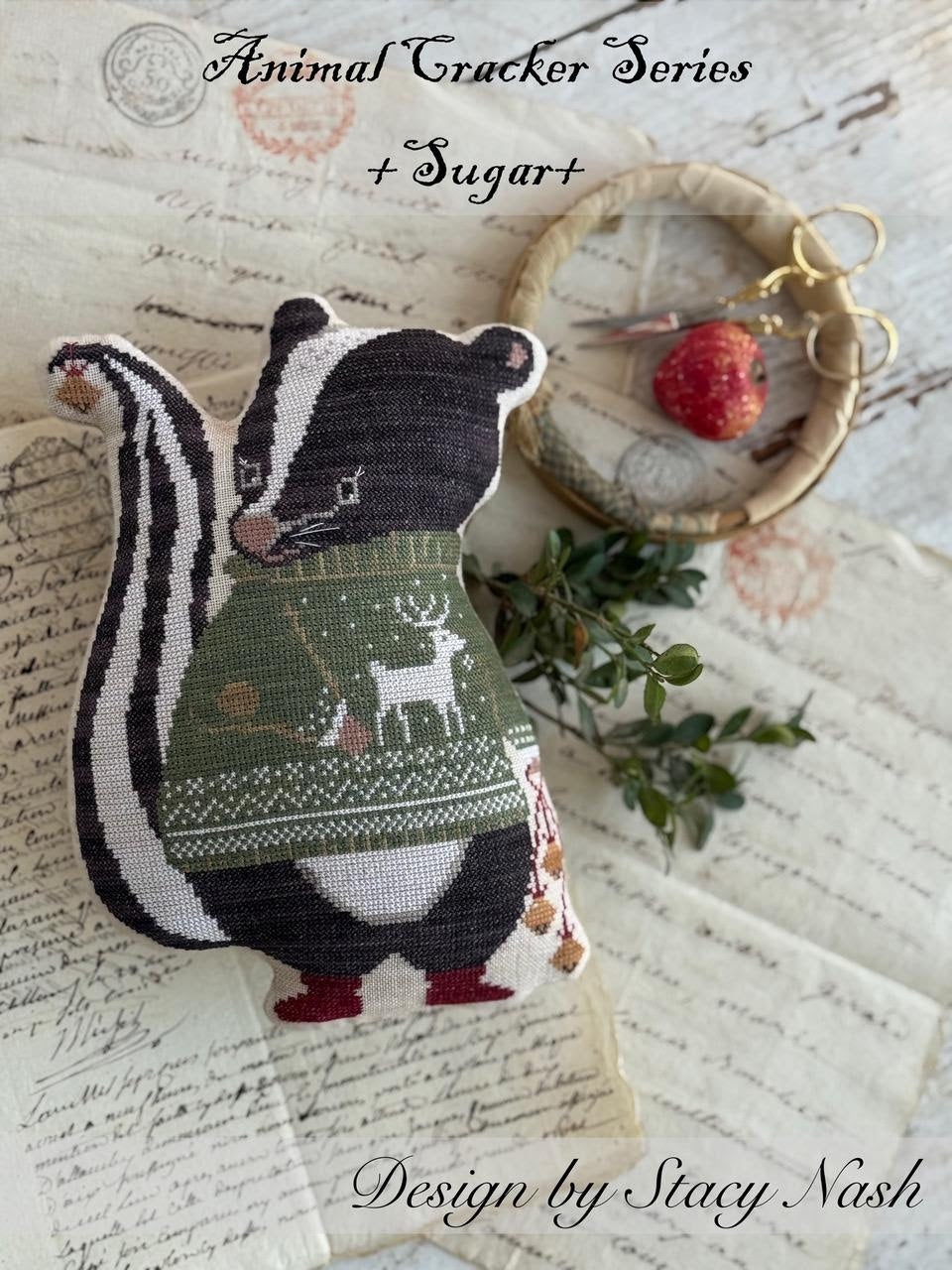 PRE-ORDER - Animal Crackers: Sugar Cross Stitch by Stacy Nash Designs - Paper Pattern