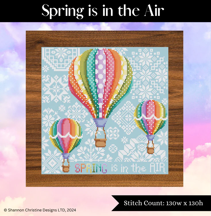 Pre-Order - Spring is in the Air Cross Stitch by Shannon Christine - Paper Pattern