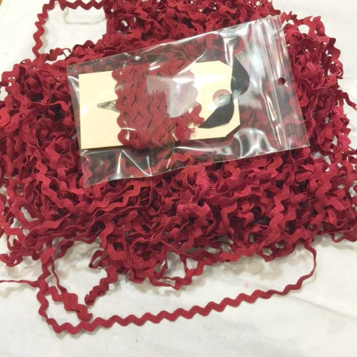 Ric Rac Trim - Sizzle Hand-Dyed 100% Cotton Half Inch by Lady Dot Creates