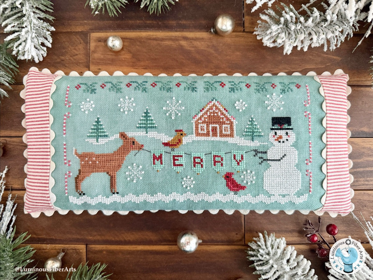 Merry Friends Cross Stitch by Luminous Fiber Arts - Paper Pattern