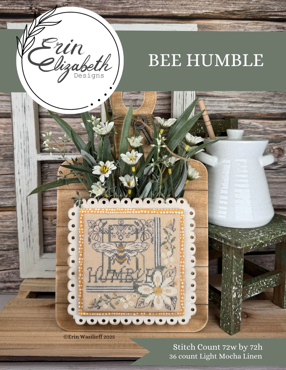 Bee Humble Cross Stitch by Erin Elizabeth - Paper Pattern