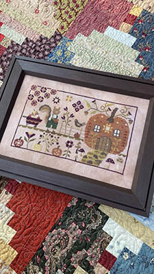 Tommy&#39;s Pumpkin Patch Cross Stitch by Blueberry Ridge Designs - Paper Pattern