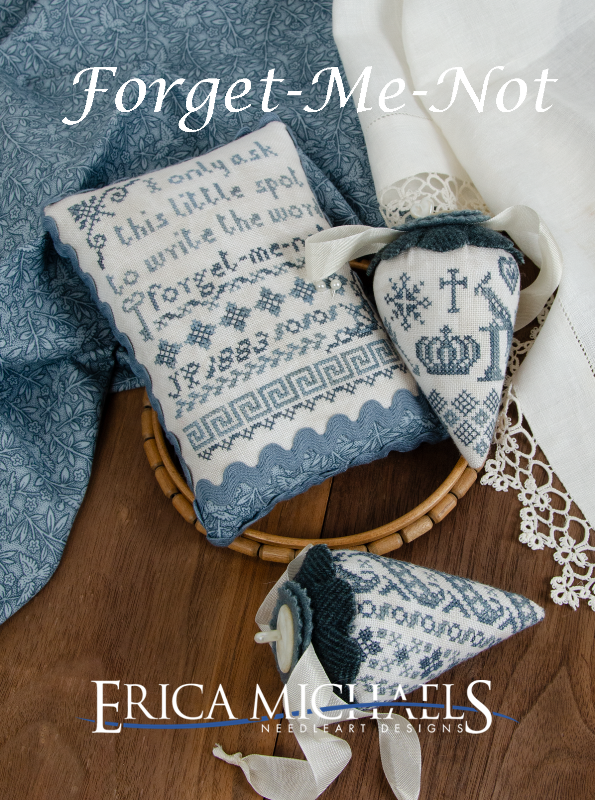 Pre-Order - Forget-Me-Not Cross Stitch by Erica Michaels - Paper Pattern