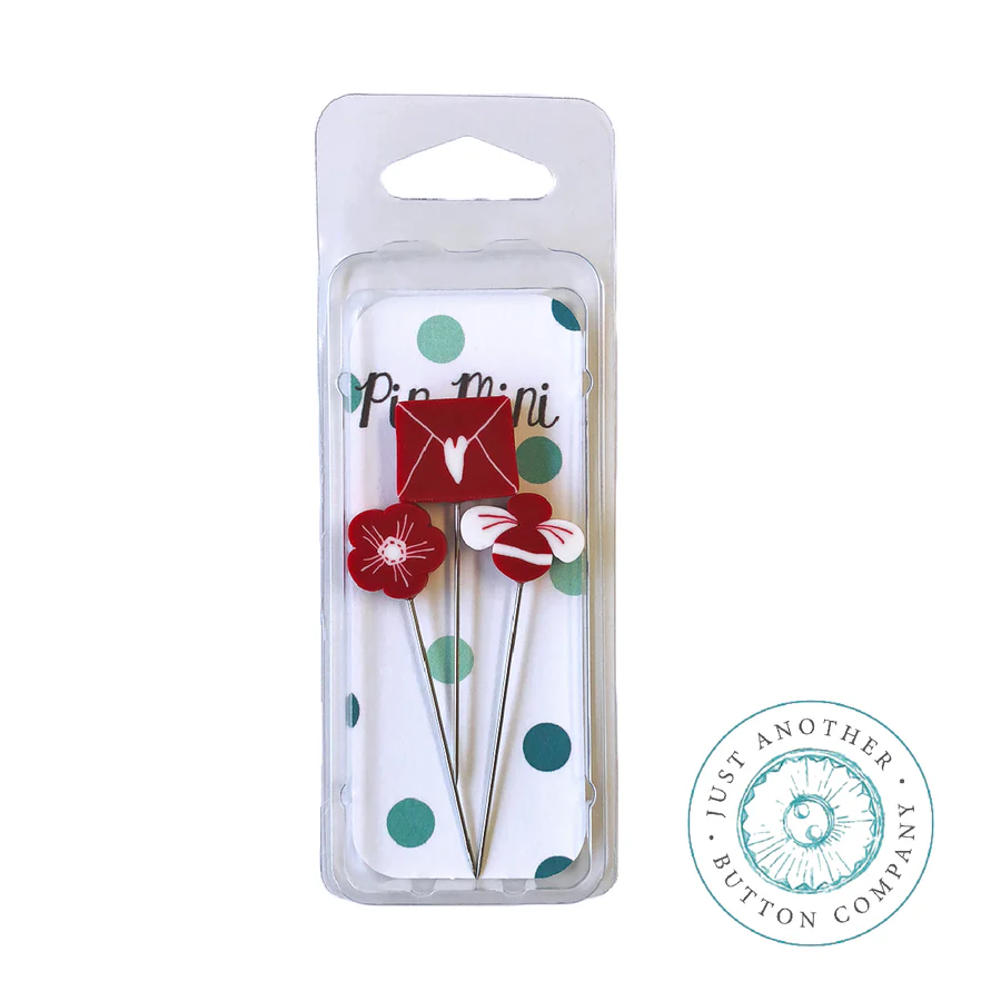 Pin-Mini: Red & White by Just Another Button Company