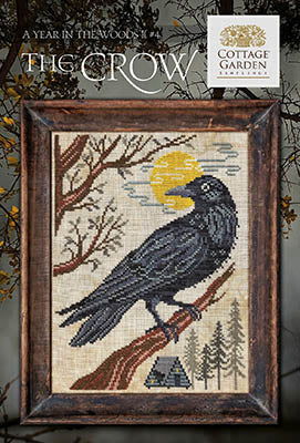 A Year in the Woods II: Crow Cross Stitch by Cottage Garden Samplings  - Paper Pattern