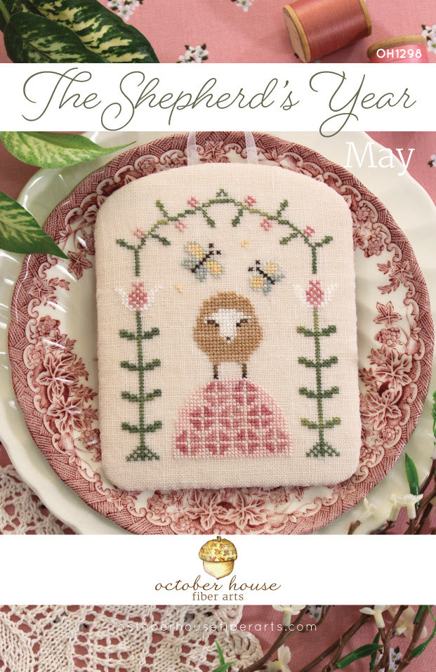 The Shepherd's Year: May Cross Stitch by October House Fiber Arts - Paper Pattern