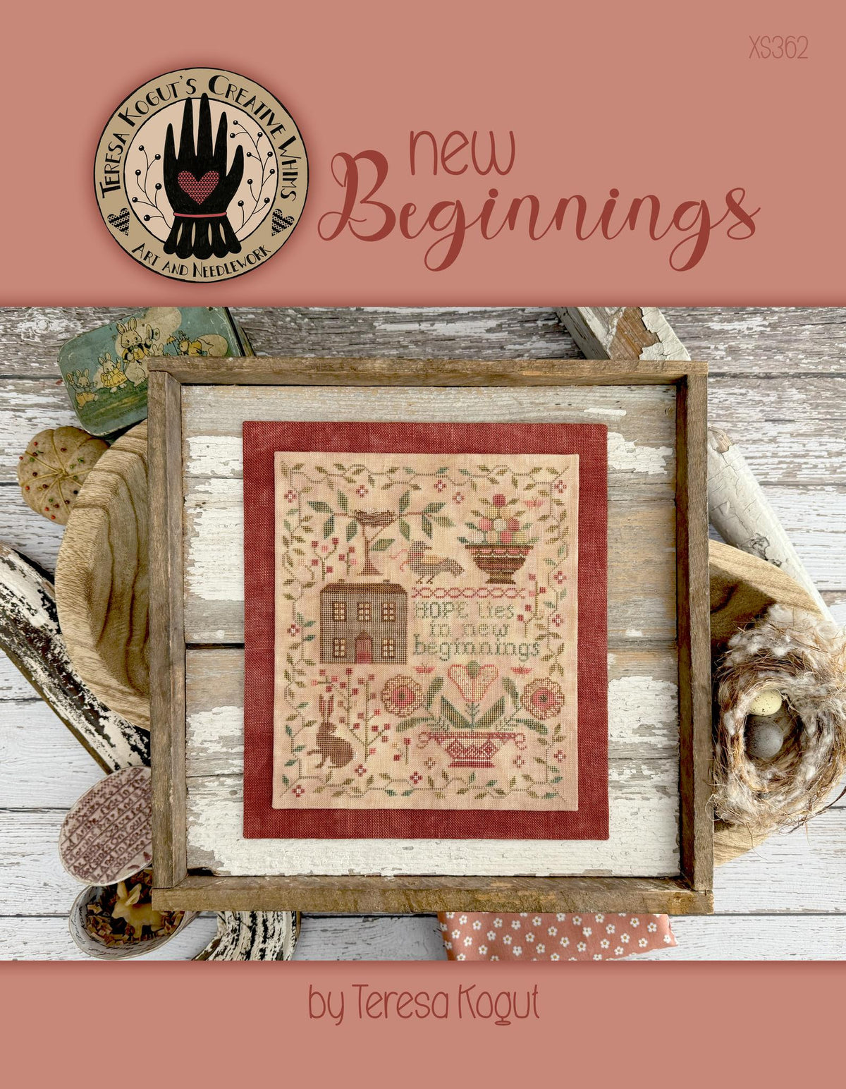 Pre-Order - New Beginnings Cross Stitch by Teresa Kogut - Paper Pattern