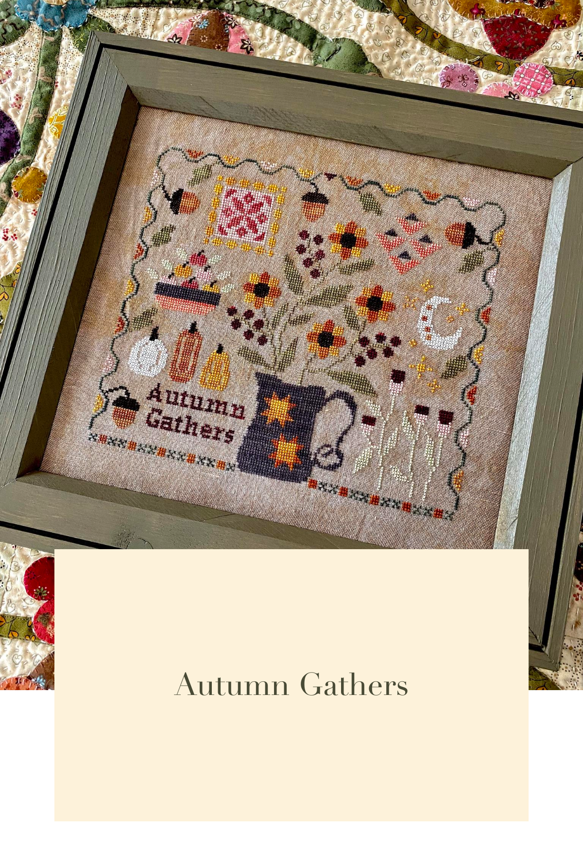 Pre-Order - Autumn Gathers Cross Stitch by Blueberry Ridge Design - Paper Pattern