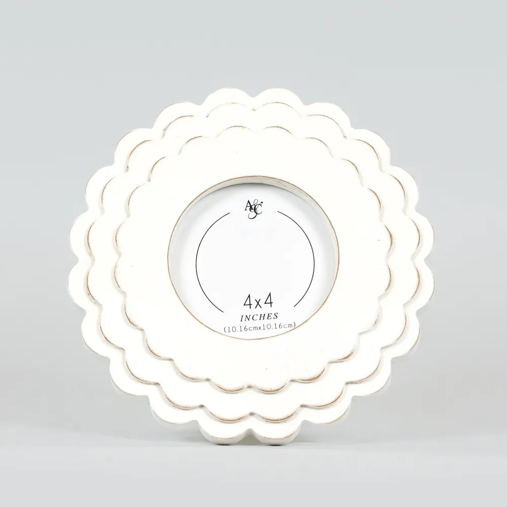 Round Scallop Frame - 4x4 Frame