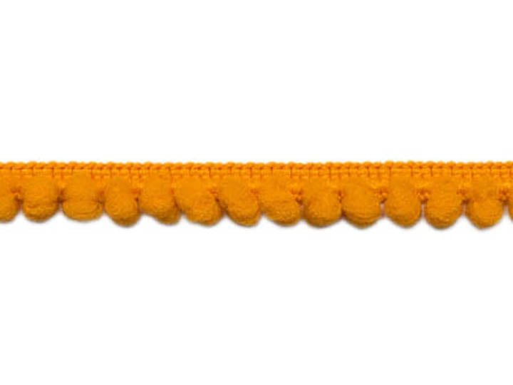 Baby Pom Pom Trim Fringe, 3/8 inch - Tangerine