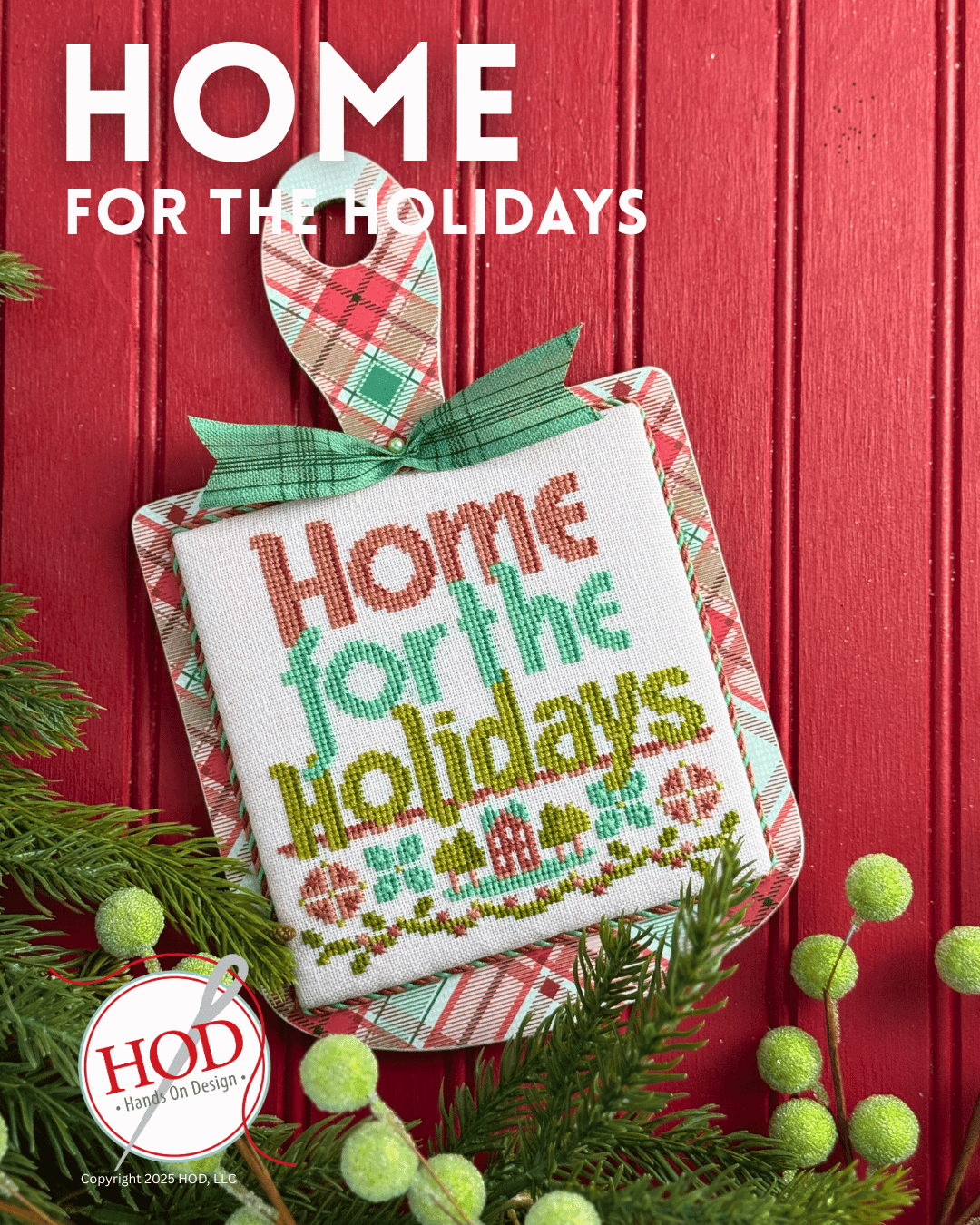 Home for the Holidays Cross Stitch by Hands on Design - Paper Pattern