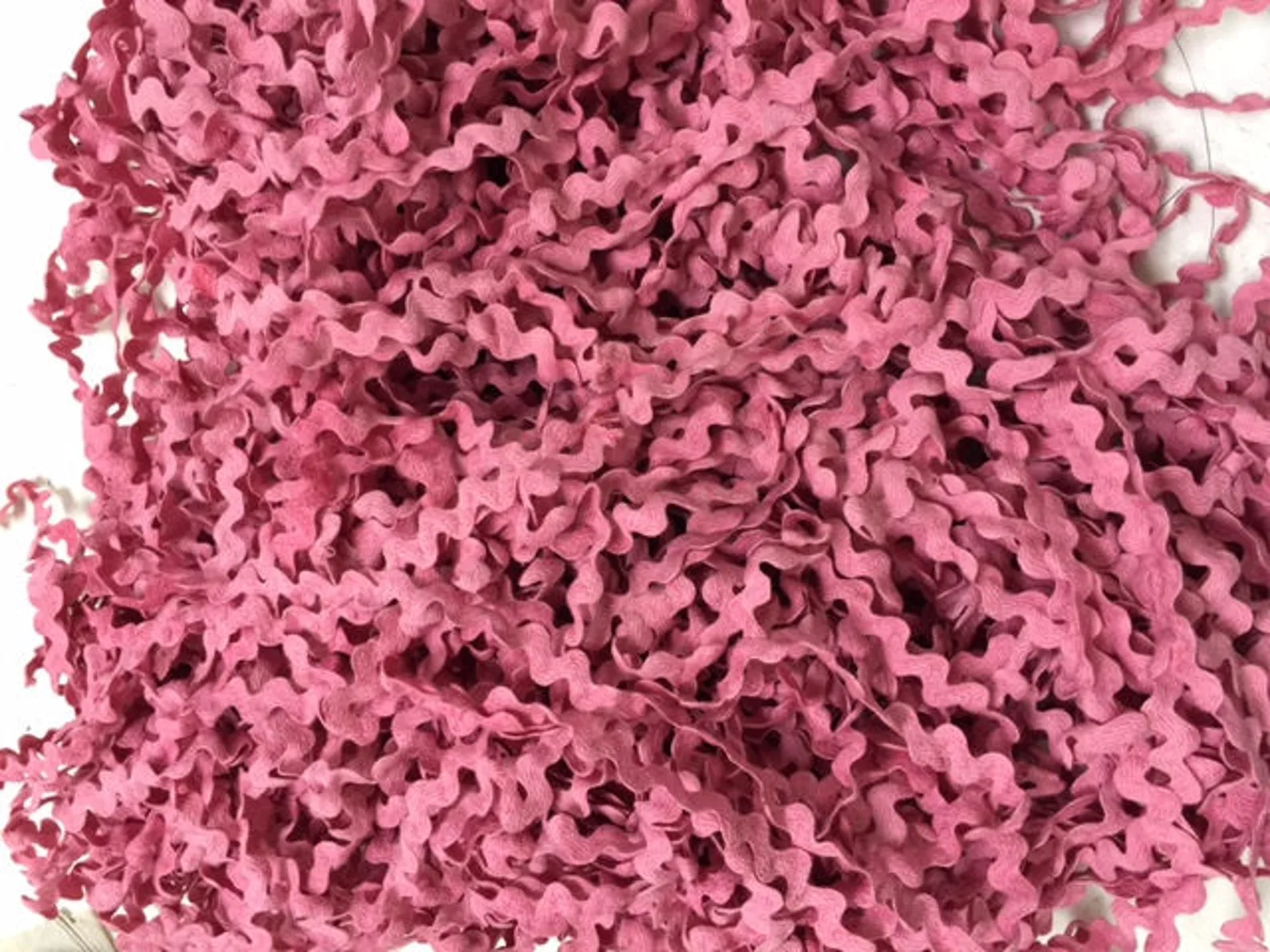 Hand Dyed Ric Rac Ric Rac Trim - Peony Hand-Dyed 100% Cotton Half Inch by Lady Dot Creat ...