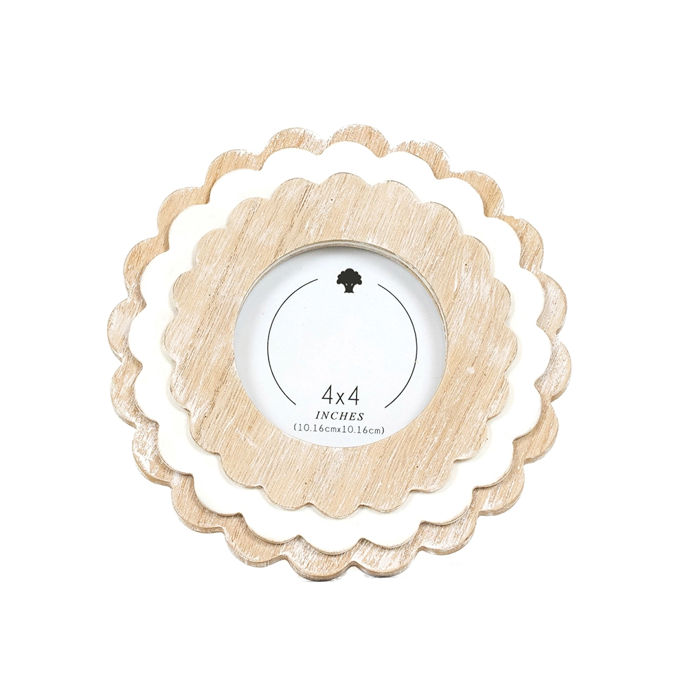 Round Scallop Frame - 4x4 Frame
