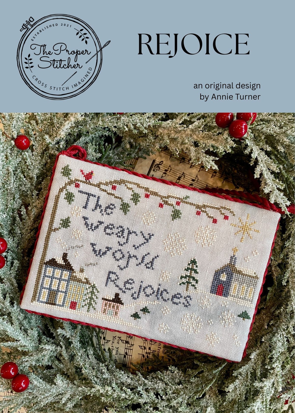 Rejoice Cross Stitch by The Proper Stitcher - Paper Pattern