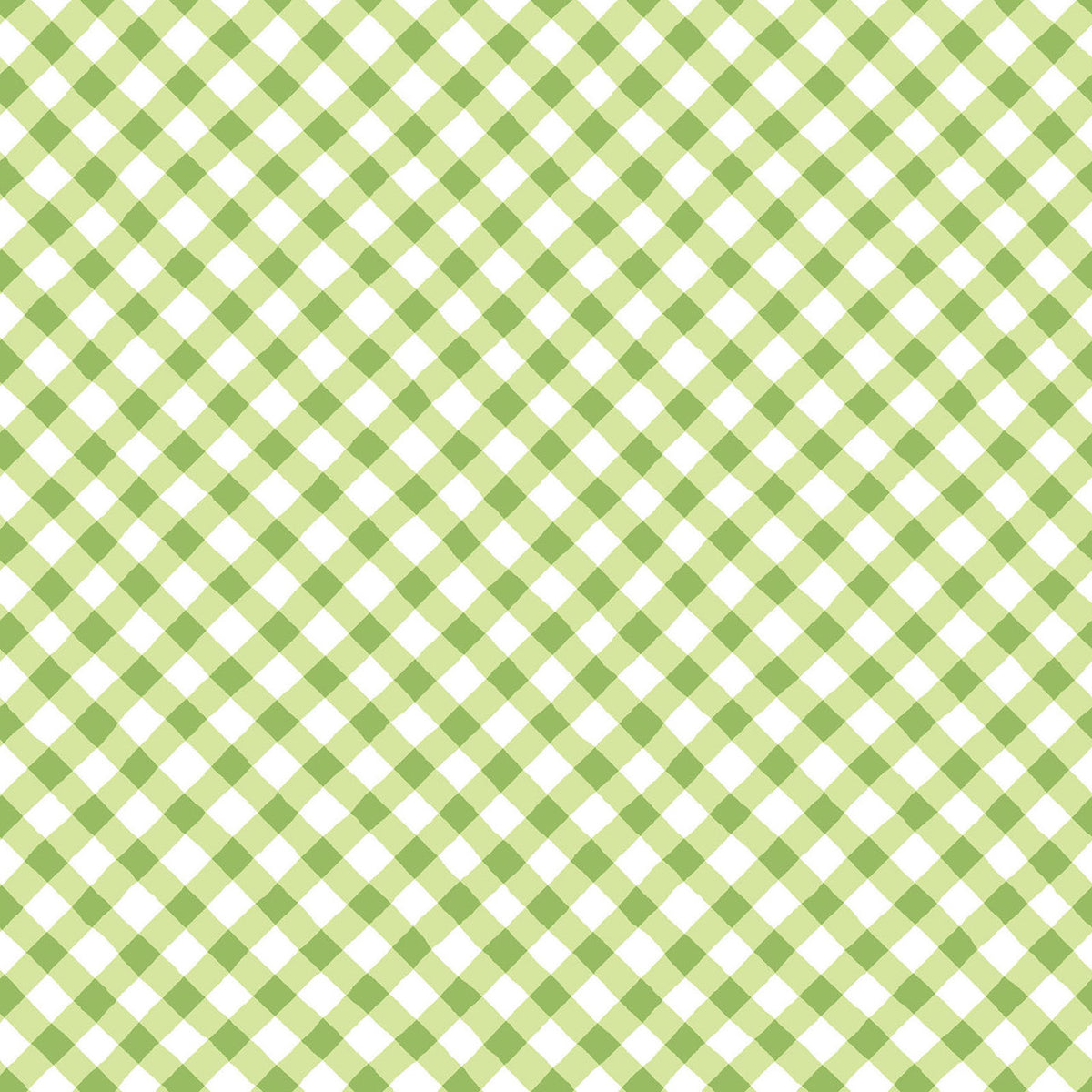 Slippin' On Sunshine | MAS11078 | Bias Gingham - Green