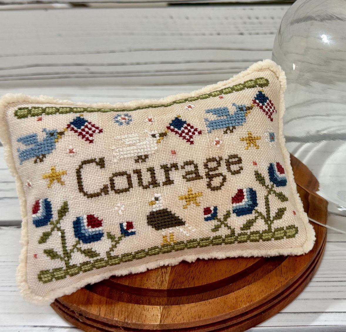 Virtues: COURAGE Cross Stitch by New York Dreamer - Paper Pattern