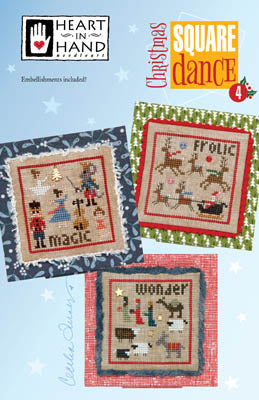 Christmas Square Dance 4 Cross Stitch by Heart in Hand - Paper Pattern