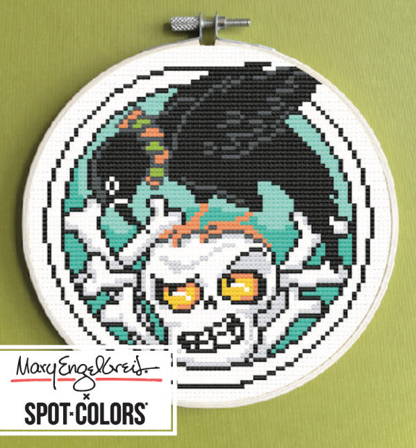 Crow & Bones Cross Stitch by Spot x Colors - Paper Pattern
