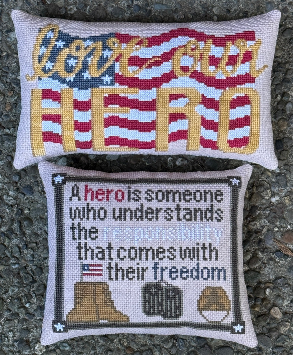 Dedicated Hero Cross Stitch by SamBrie Stitches - Paper Pattern ...