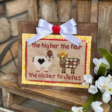 Pre-Order - The Higher the Hair Cross Stitch by Dirty Annie&#39;s - Paper Pattern