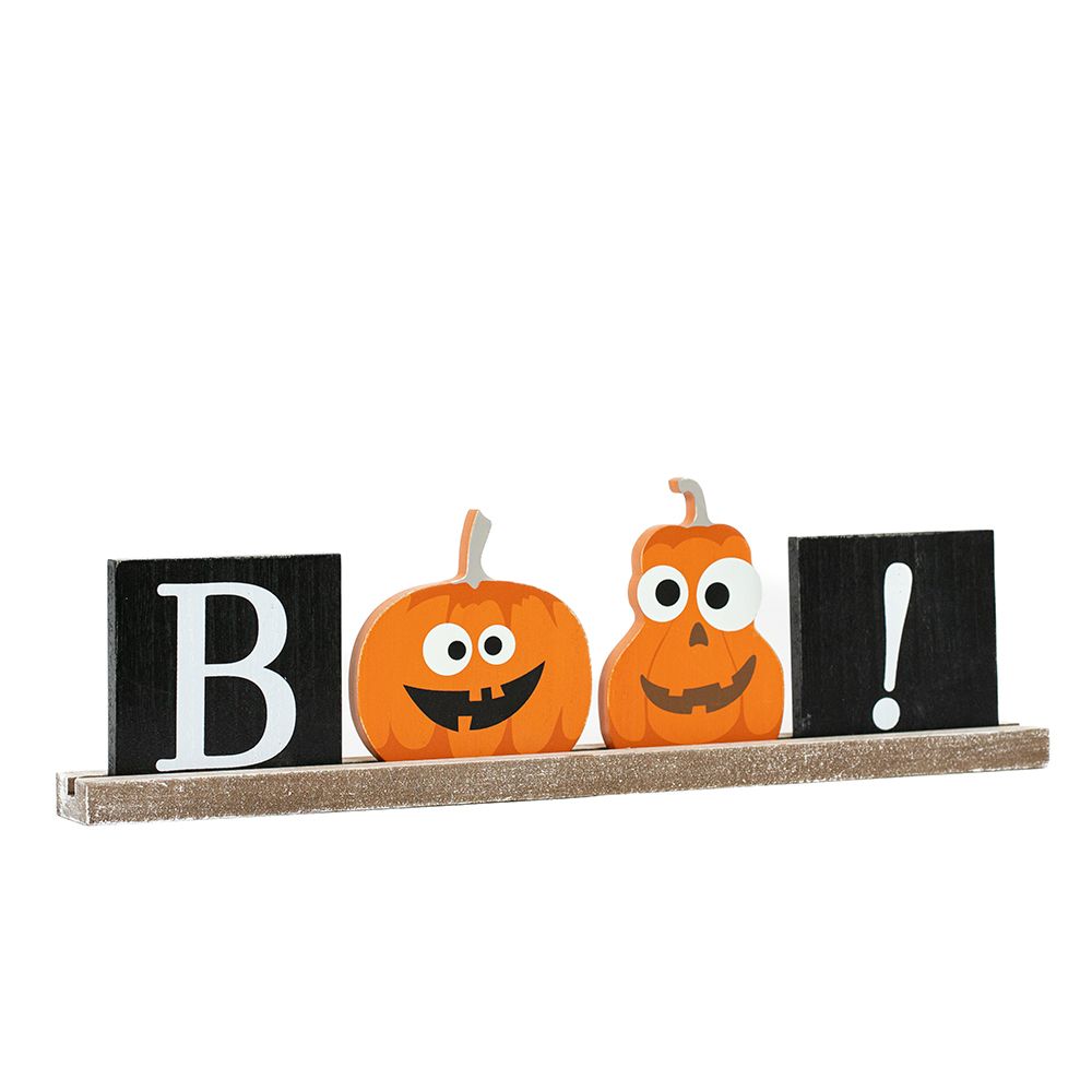 Boo! | Pumpkins &amp; Sweets Collection | 16x5x1.5 wood ledgie kit | 50549