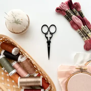 Vintage Embroidery Scissors - Black