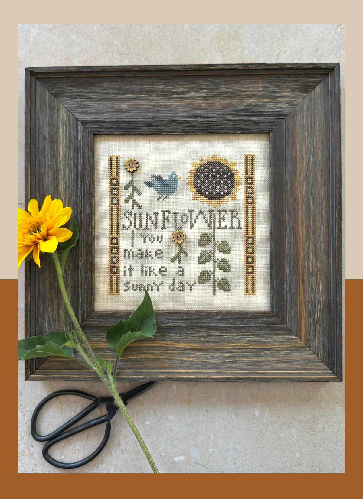 Sunny Day Cross Stitch by Heart in Hand - Paper Pattern