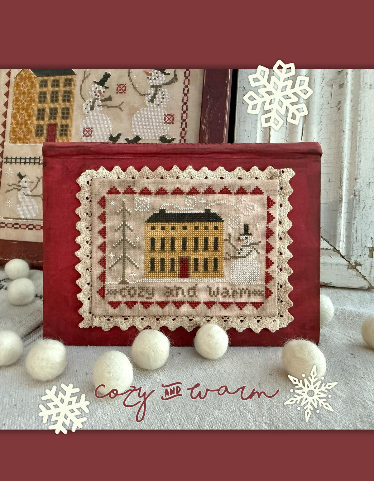 Hello Winter Booklet Cross Stitch by Teresa Kogut - Paper Pattern