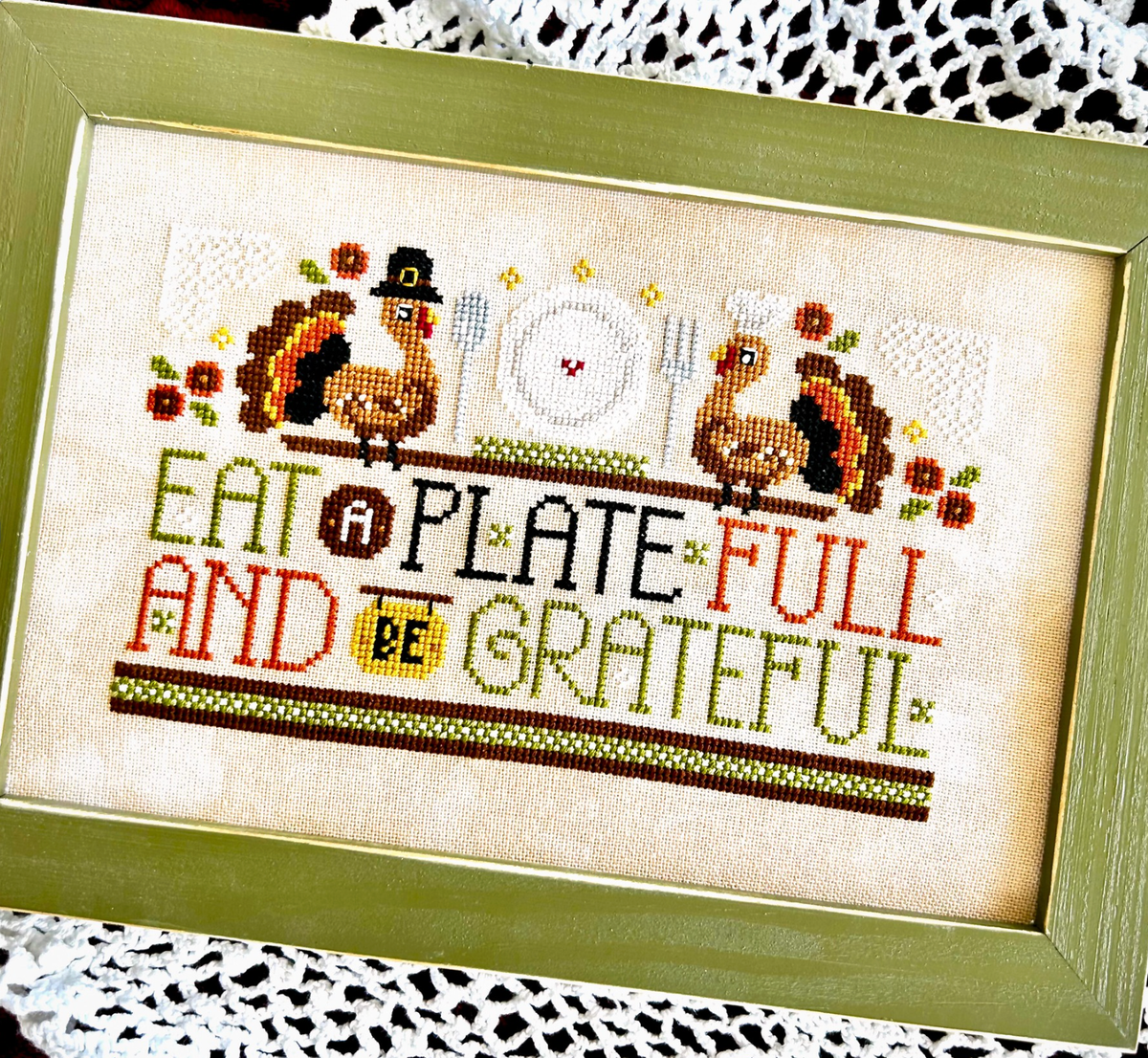 WordyBirds: November Cross Stitch by Sweet Wing Studio - Paper Pattern