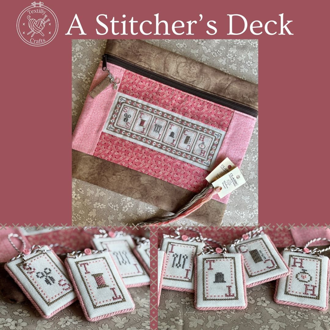 Pre-Order - A Stitcher&#39;s Deck Cross Stitch by Textilly Crafts - Paper Pattern