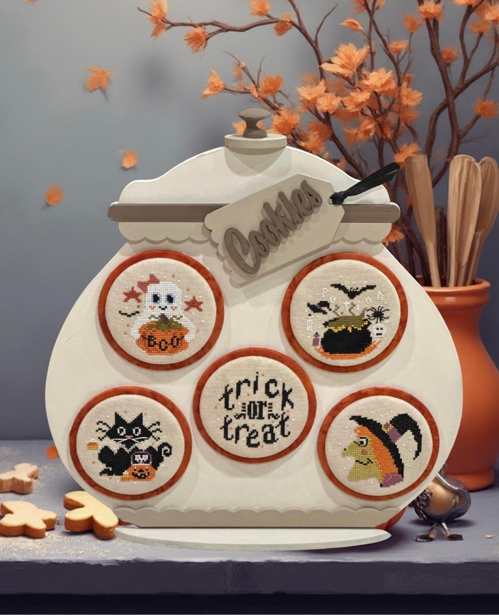 Baked Fresh: Halloween Cookies Cross Stitch by Finally A Farmgirl - Paper Pattern
